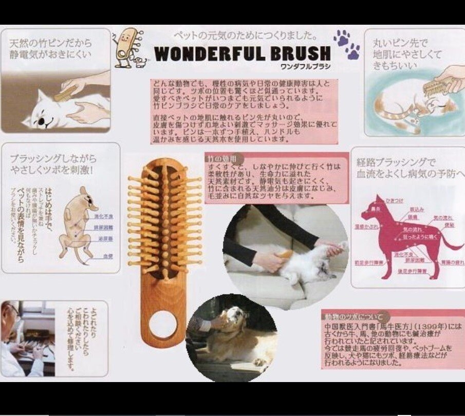 ワンダフルブラシ（サンエア社ペットブラシ）