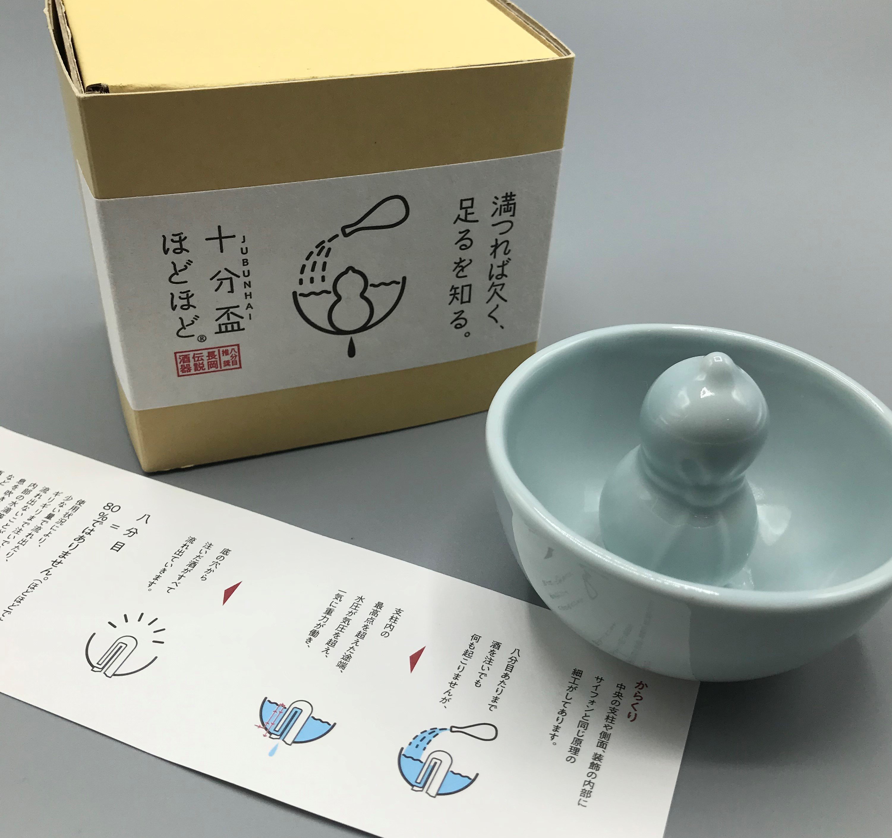 ひょうたん十分盃ほどほどⓇ/十分杯/長岡藩/牧野家/サイフォン式