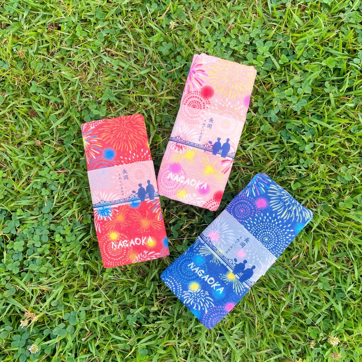 長岡花火手ぬぐいタオル2025/長岡土産/花火グッズ/今治製