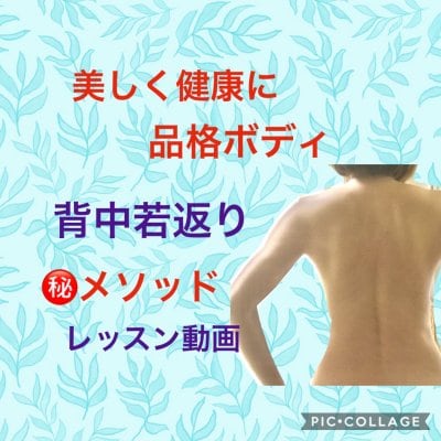 背中若返り㊙️メソッド動画