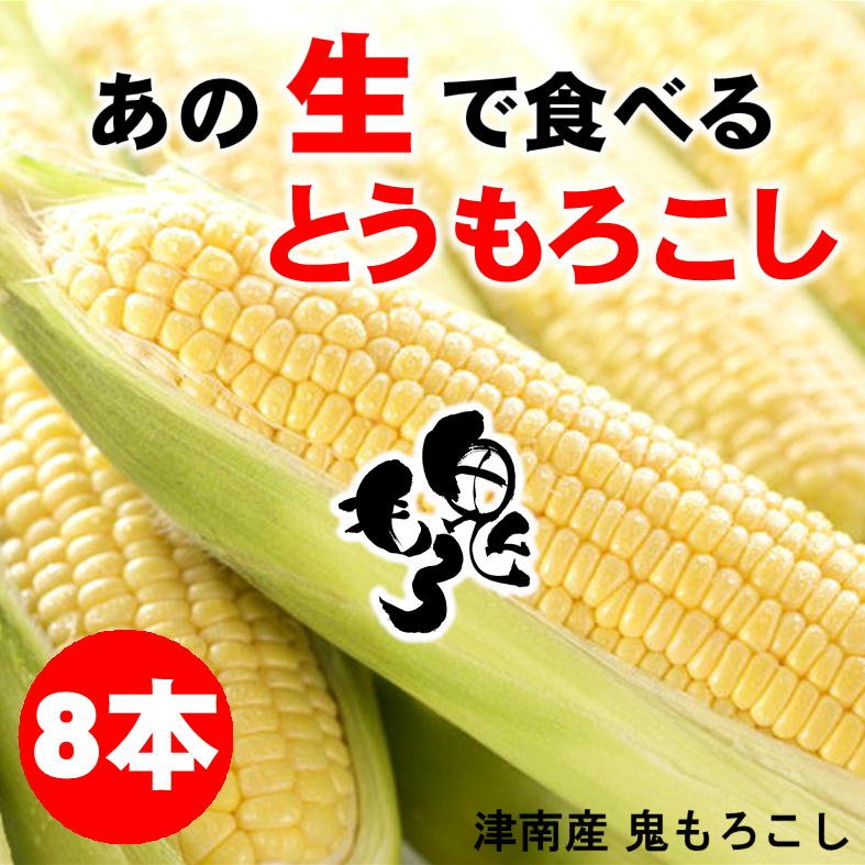 終了間近】「生で食べれる。糖度18度。甘すぎる。」鬼もろこし8本