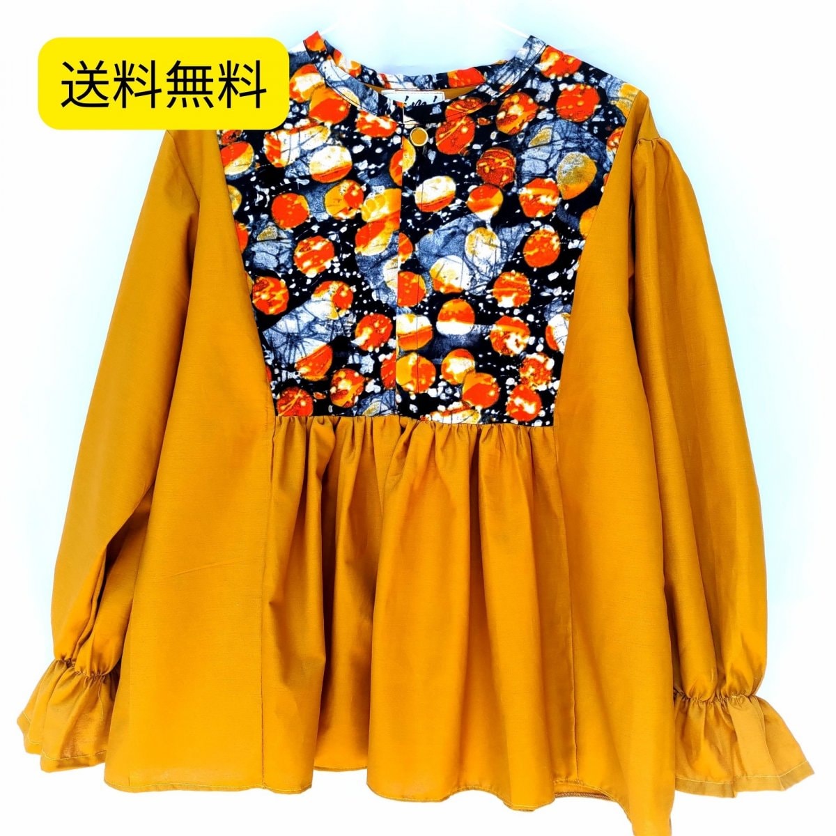 ママの訳ありブラウス【Mustard×orange】