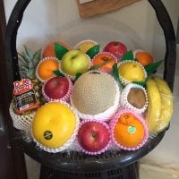 贈答にオススメ【仏事かご盛りフルーツ12000円】 店頭受け取りのみ