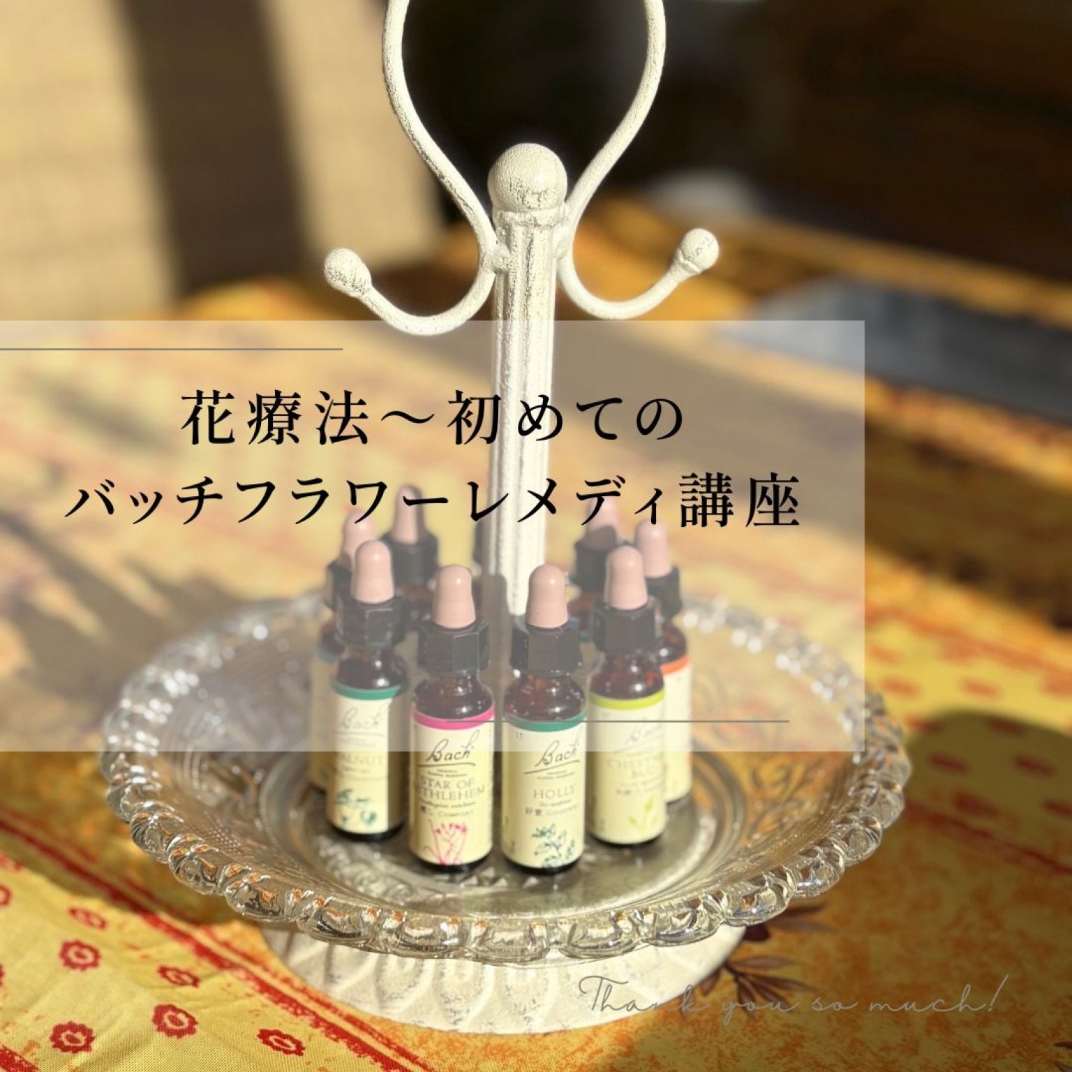 花療法 ～はじめてのバッチフラワーレメディ講座～