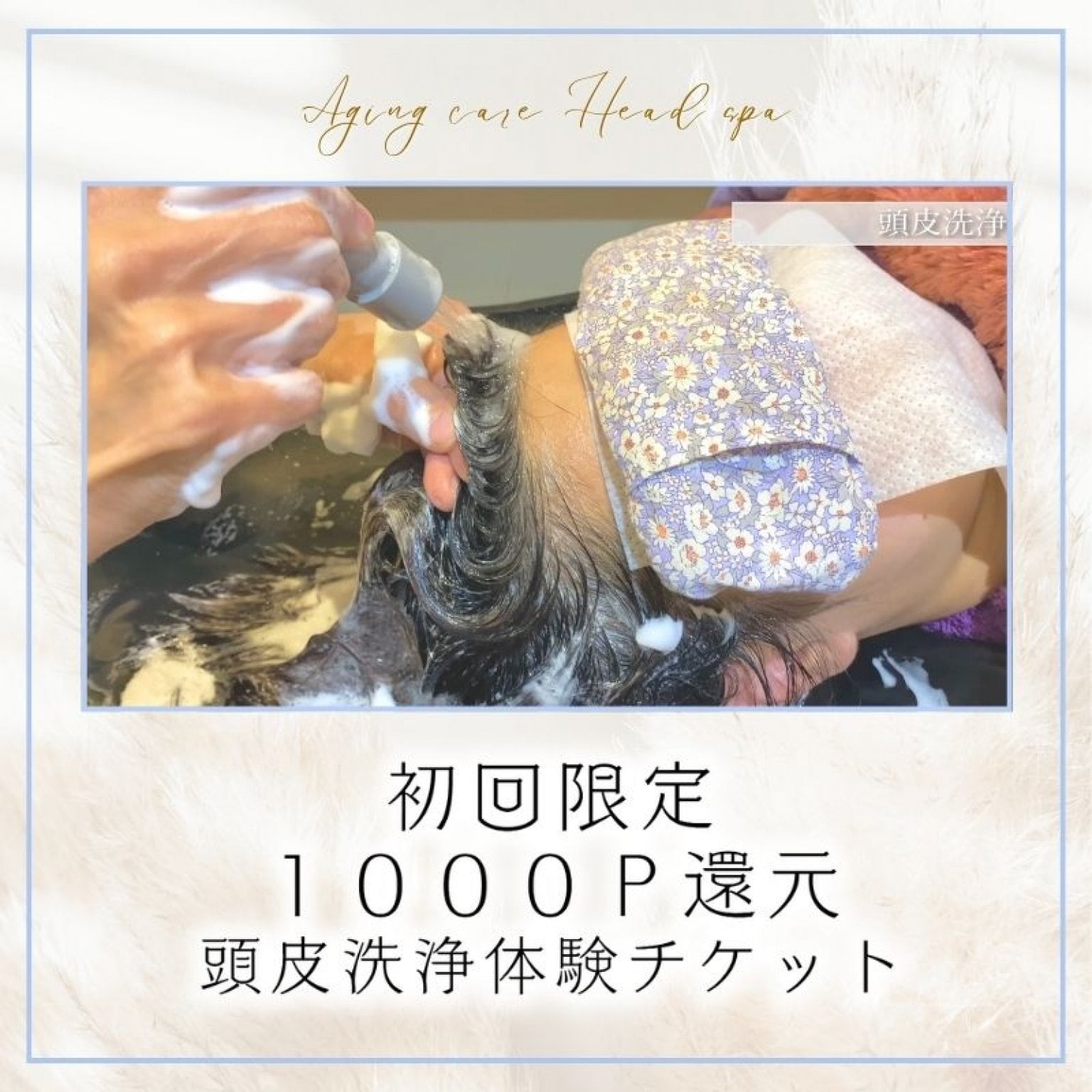 【初回限定1000Ｐ還元!!】頭皮洗浄体験コース (カウンセリング+頭皮ケア付き)カウンセリング・頭皮ケア・リンパケア・頭皮洗浄) 0800-800-7116 / 04-2924-6117