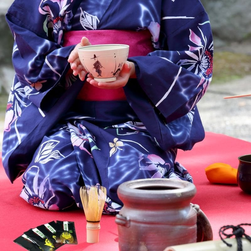 戦国抹茶お茶会セット-戦国抹茶1パック6袋/茶筅1個/茶碗1個セット/新鮮