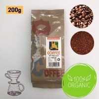 香りの秘密は職人技の二度焙煎！【オーガニックコーヒー豆／粉】200g｜スペシャルブレンド