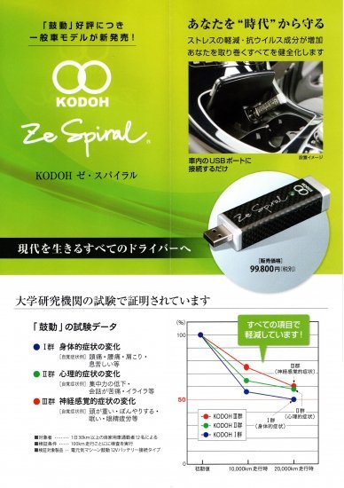 車用電気誘導翻訳機 鼓動 Ze Spiral