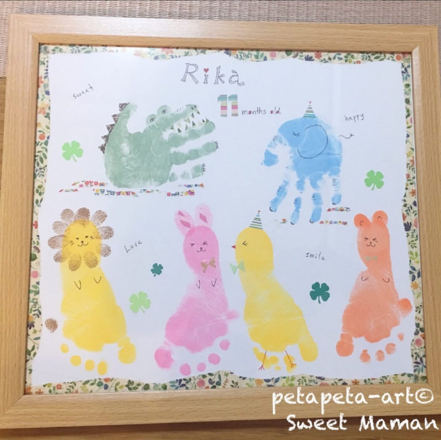 オンライン｜手形アートやり方講座｜アドバイザー資格取得講座／手形アート・足形アート