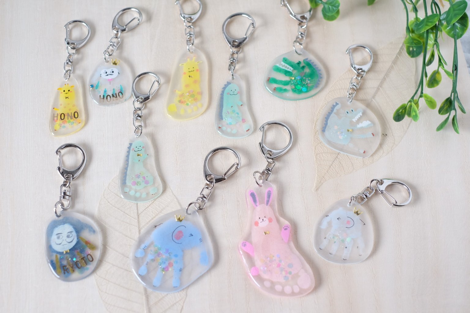 【100モニターチャレンジ】手形アートキーホルダー【オーダー会】＠武蔵小金井教室