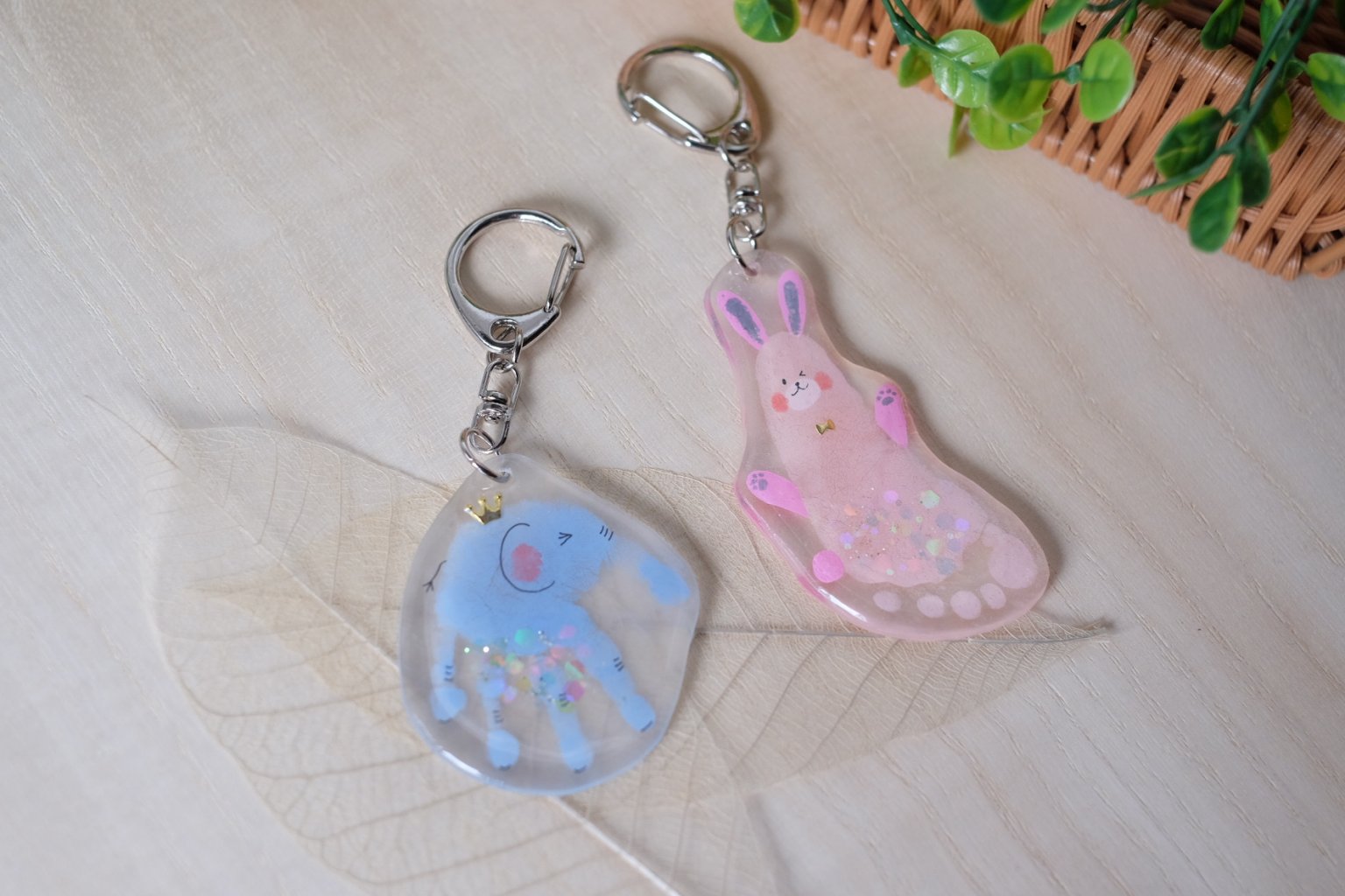 【100モニターチャレンジ】手形アートキーホルダー【オーダー会】＠武蔵小金井教室