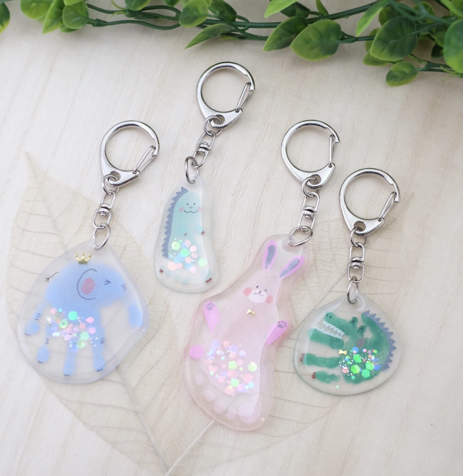 【100モニターチャレンジ】手形アートキーホルダー【オーダー会】＠武蔵小金井教室