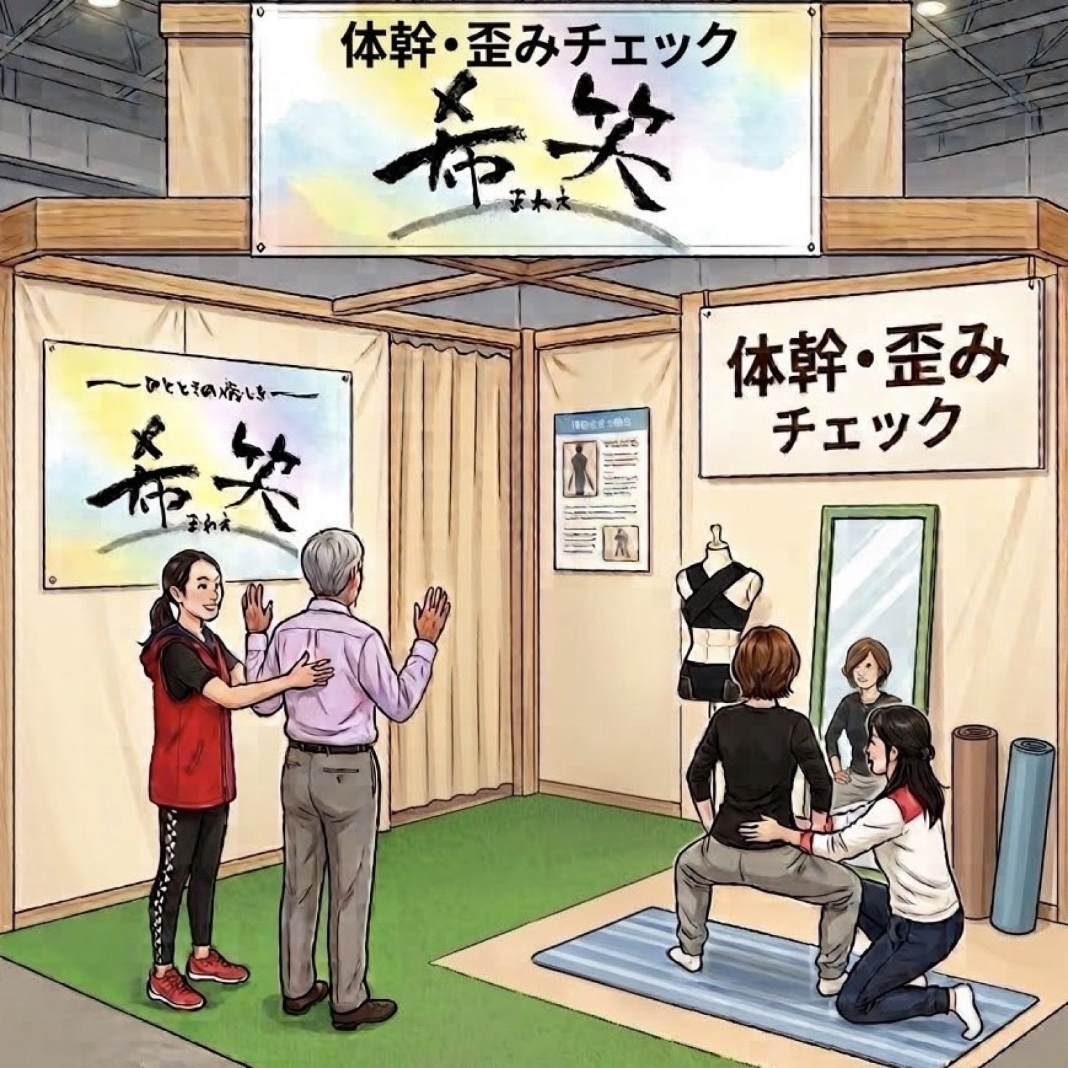【希笑の体幹チェック】マルシェ体験