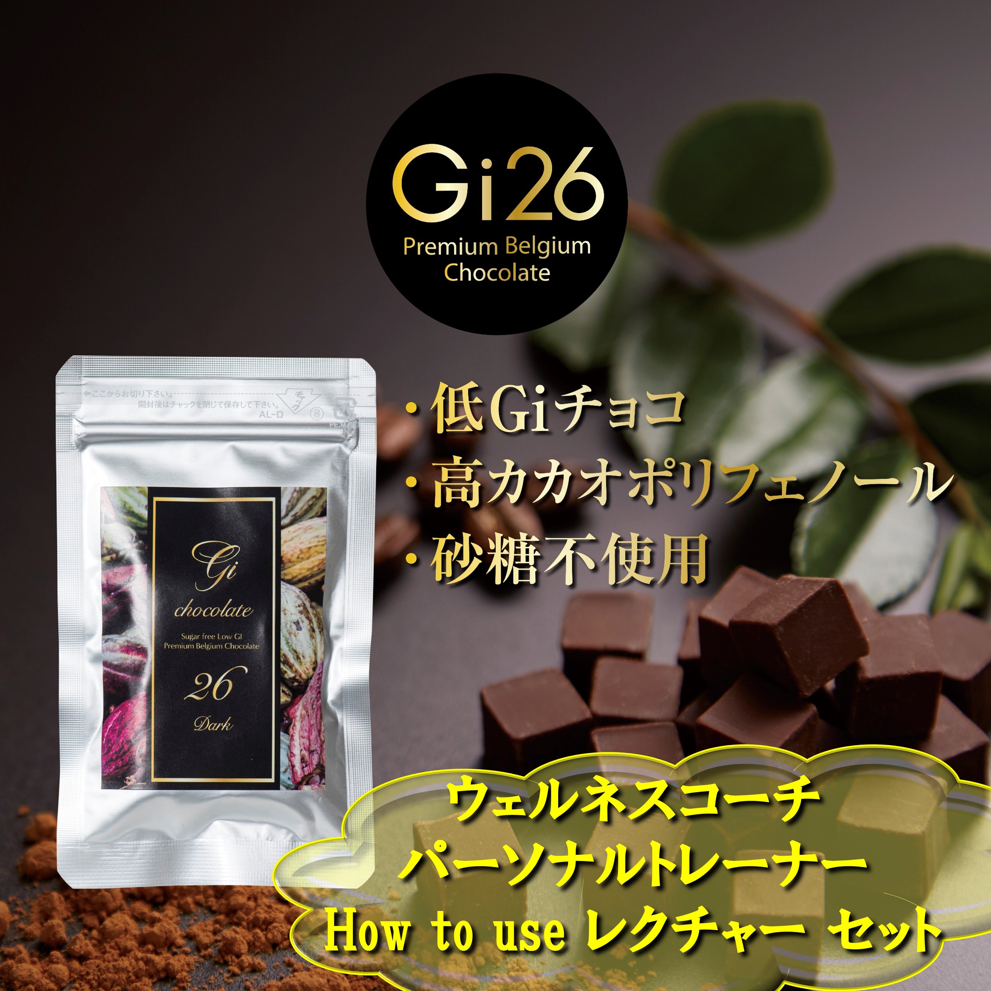 チョコレートサプリメント《Gi26》20g×30袋＆ How to use LECTURE セット