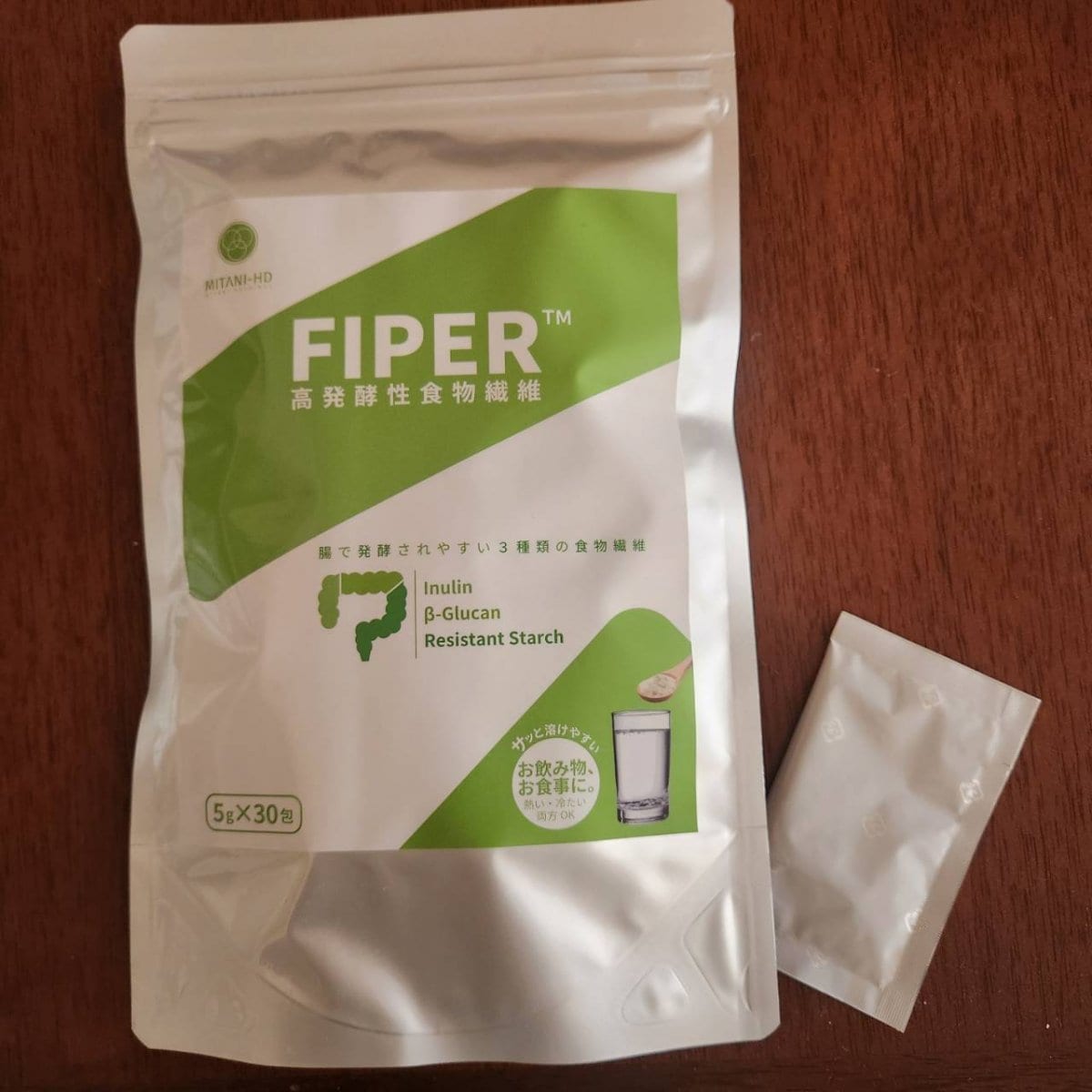 FIPER ファイバー　高発酵性食物繊維 【イヌリン、β‐グルカン、レジスタントスターチ  】5g×30包
