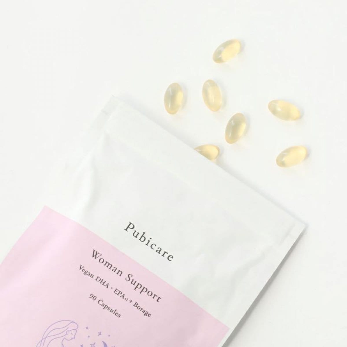 ウーマンサポート(ヴィーガンDHA・EPA+ボラージオイル<90カプセル>|ピュビケア・オーガニック