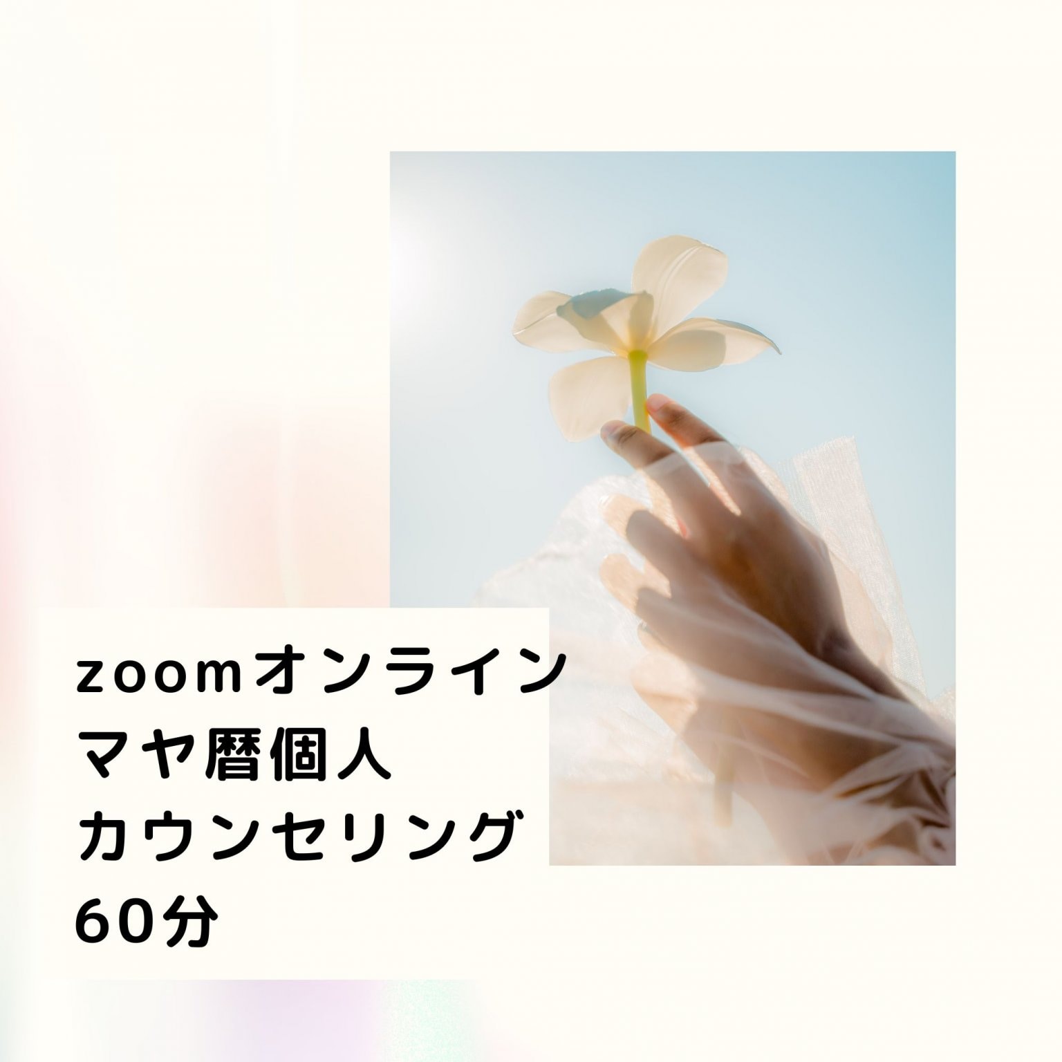 zoomオンラインマヤ暦個人カウンセリングチケット