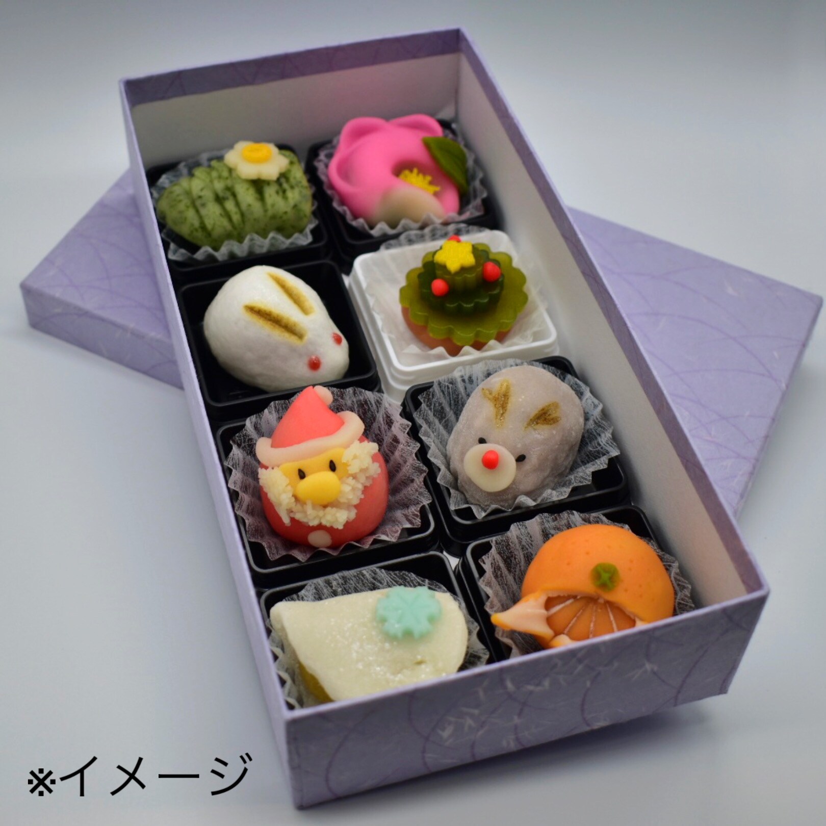 予約販売】季節の上生菓子《師走'22》｜8個入り｜クール便送料込み｜12