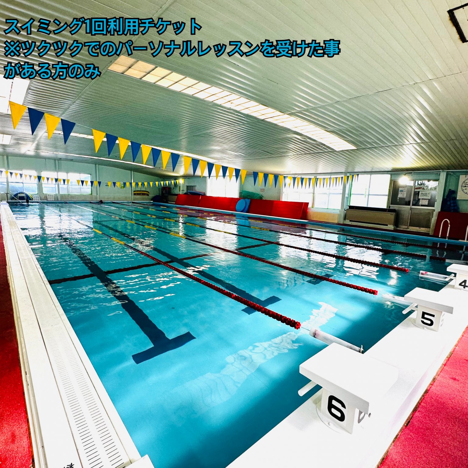 おおがスイミング利用1回分チケット【パーソナルレッスンを過去に受けた事がある方専用】