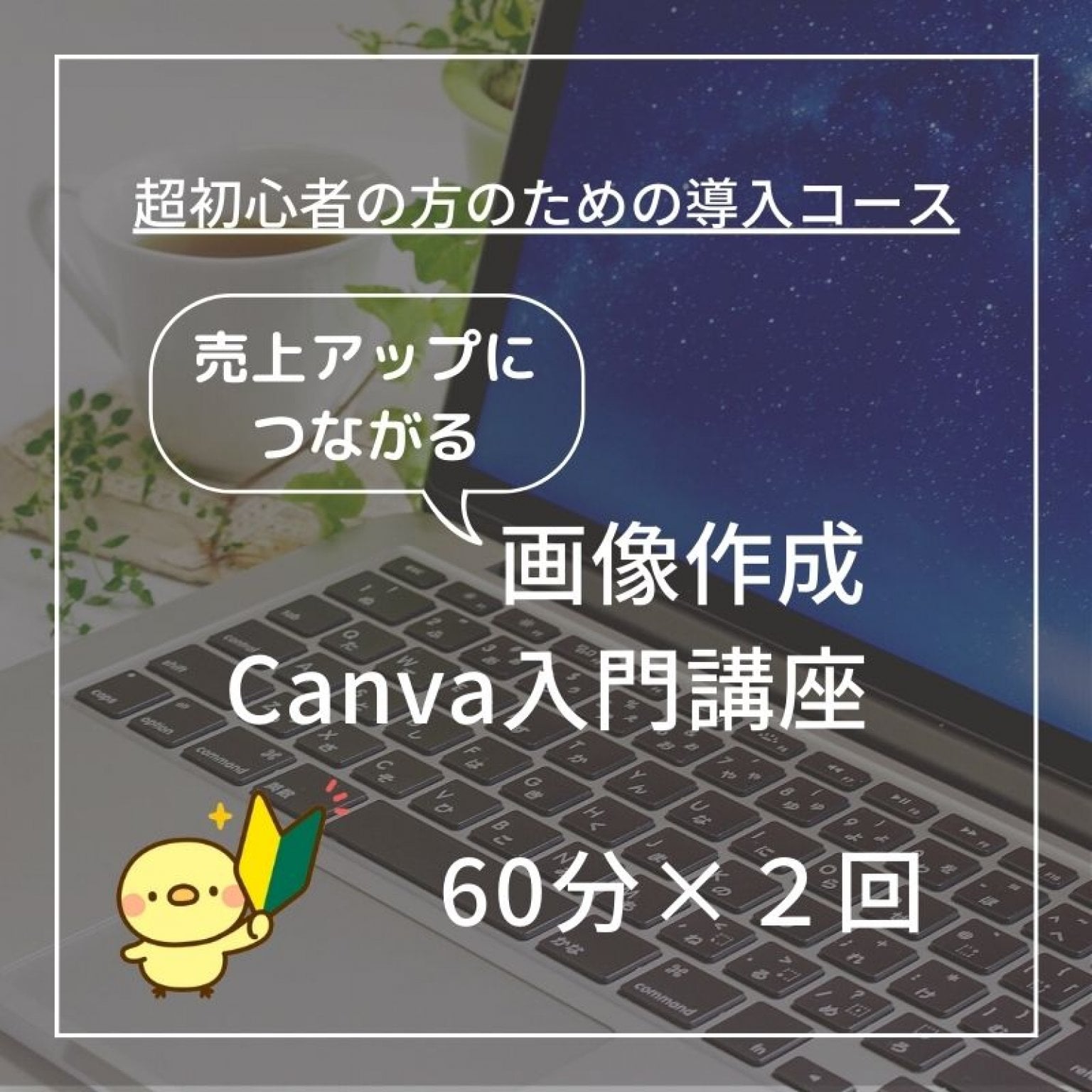 60分×2回　売上アップにつながる画像作成 Canva 入門講座