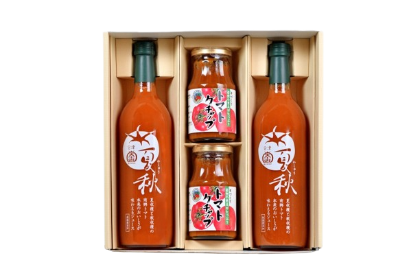詰合せセット】南郷トマトジュース夏秋【瓶熟】720g×2本 /無添加トマト