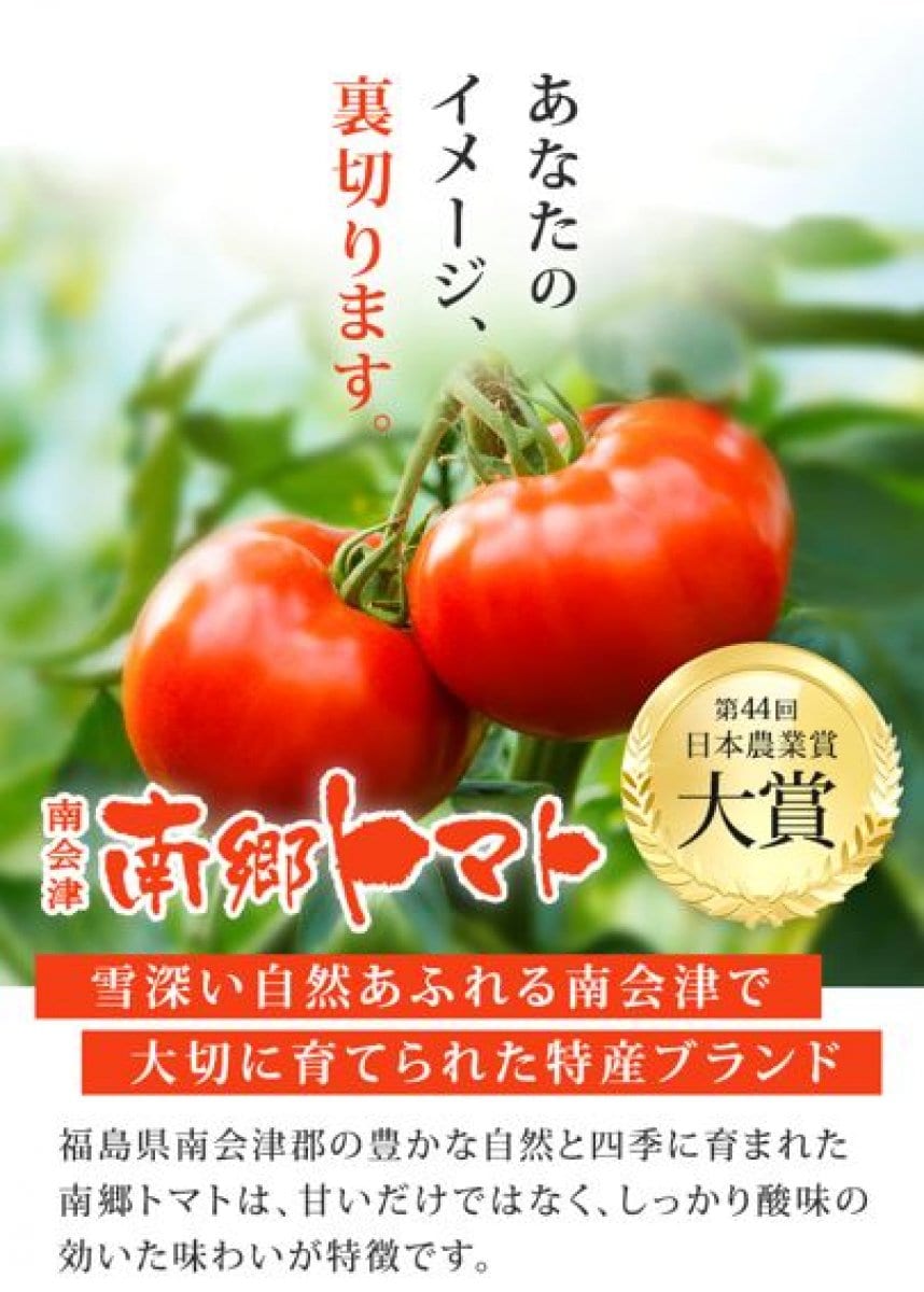 【初回限定】福島県南会津産 南郷トマト100% ストレートジュース (無添加)500ｇ