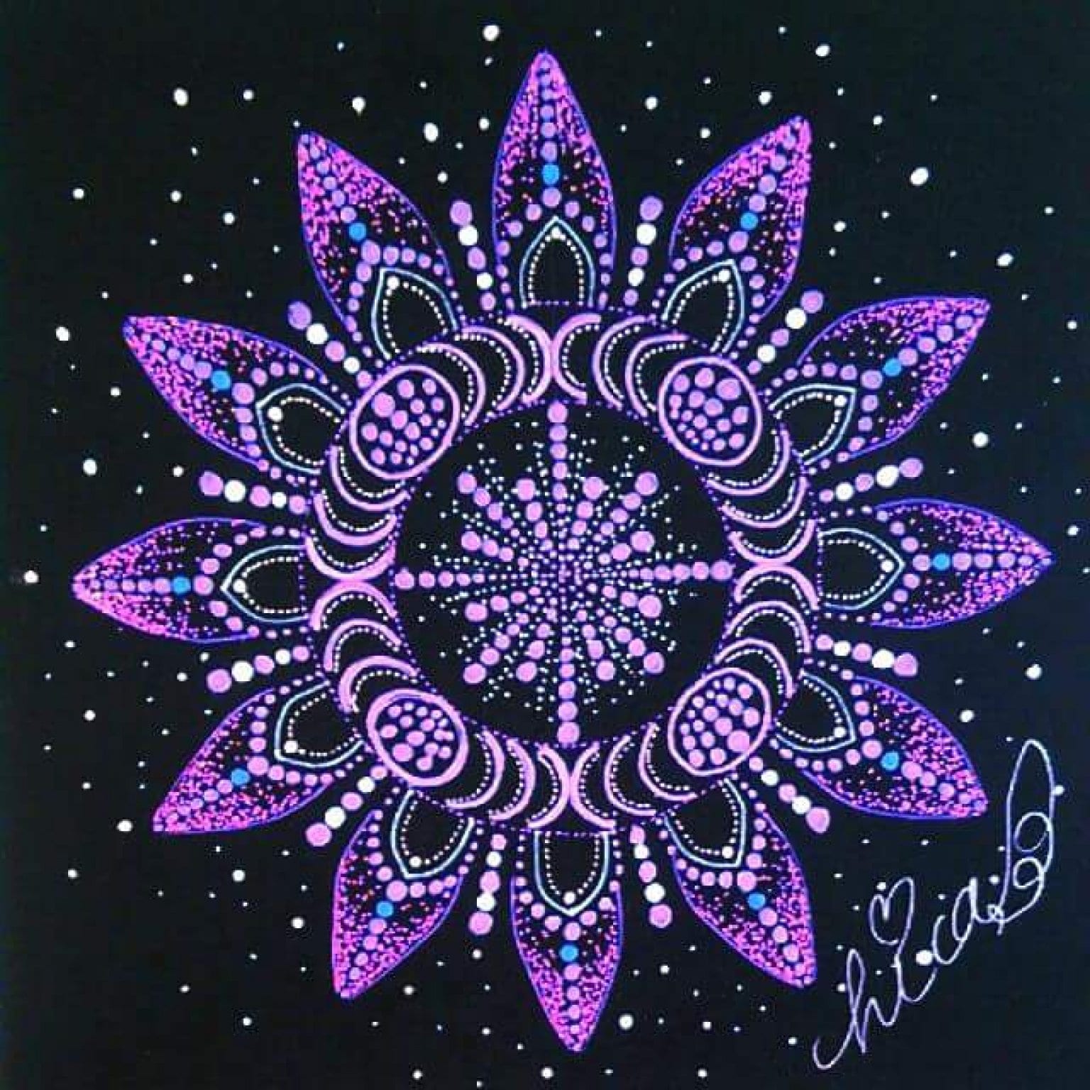 【花さく心ひらく華マンダラアート】　4ヶ月オンライン講座