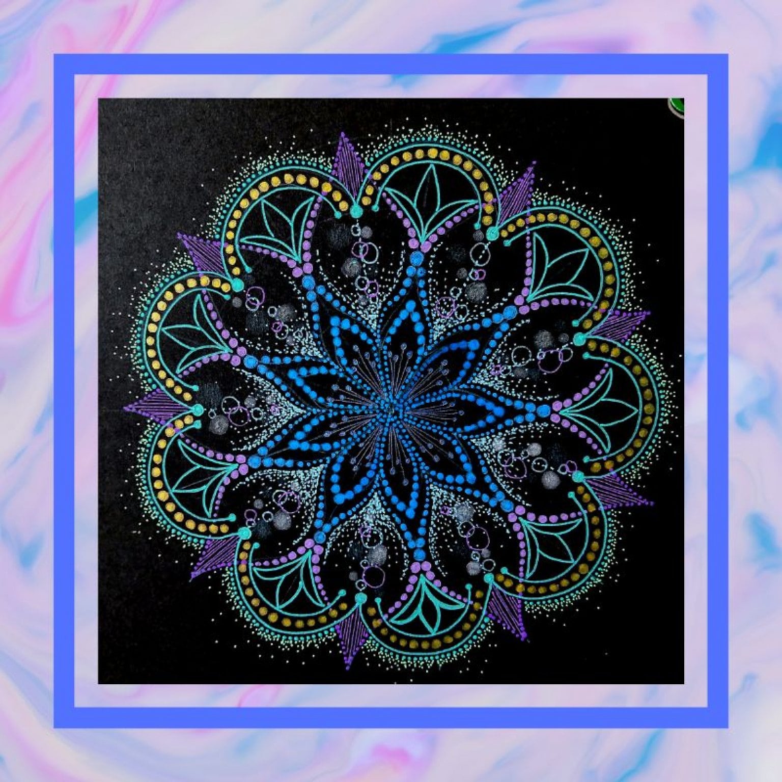 【花さく心ひらく華マンダラアート】　4ヶ月オンライン講座