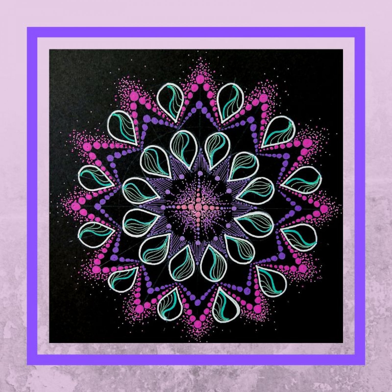 【花さく心ひらく華マンダラアート】　4ヶ月オンライン講座