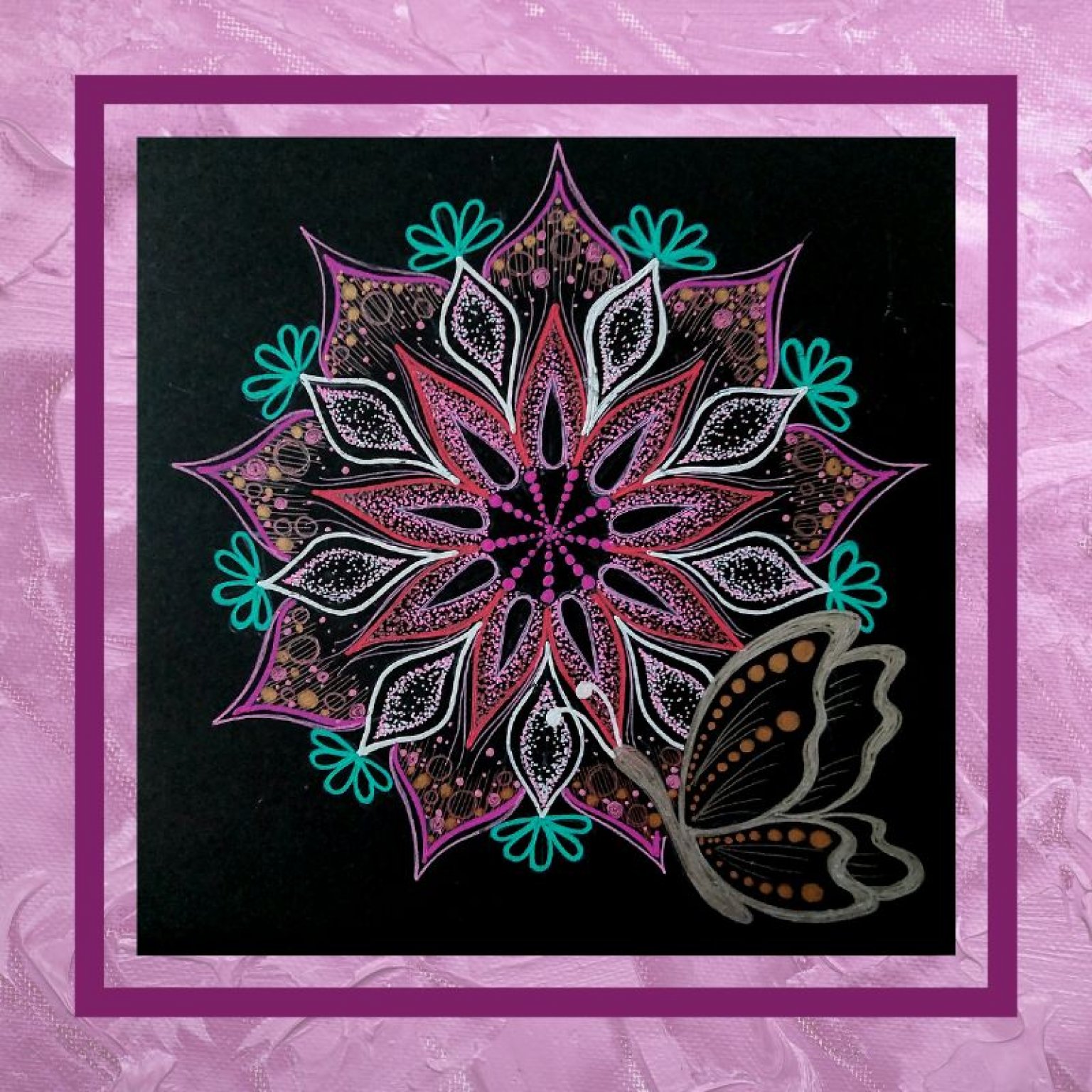 【花さく心ひらく華マンダラアート】　4ヶ月オンライン講座