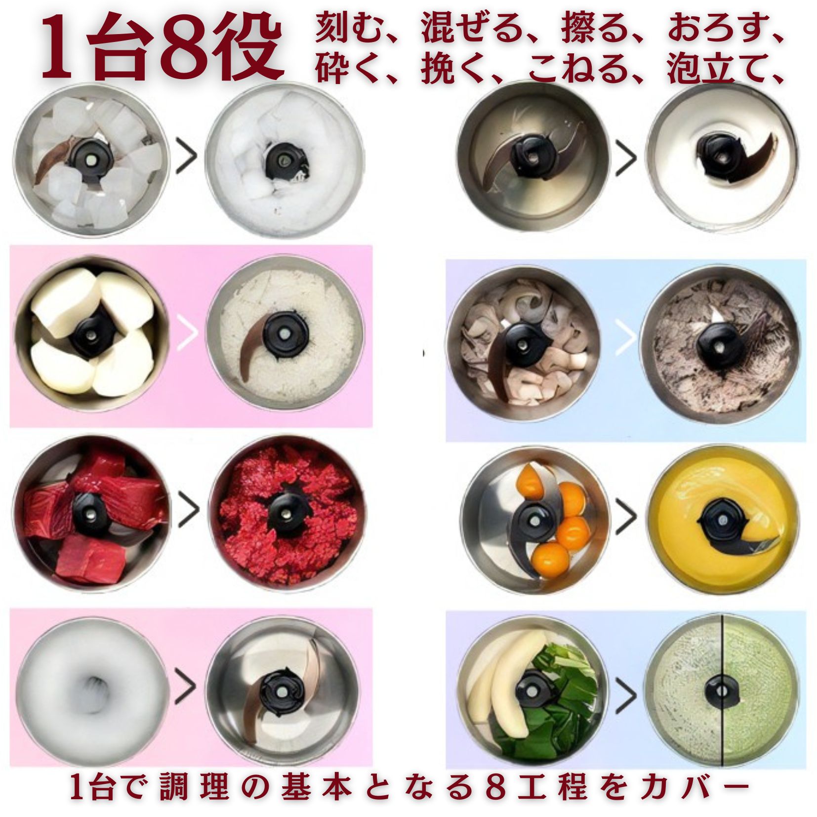 新発売】マスターカットプラス 1台8役☆日本製フードプロセッサー！お