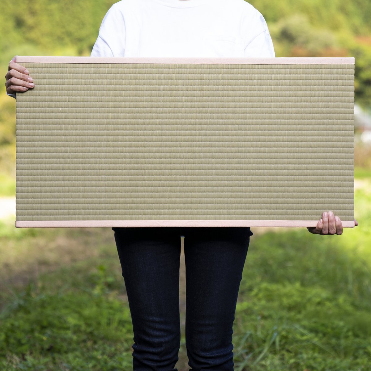 桜染め　4分の１サイズの畳　T1/4(T-Quarter)　ティークォーター　１枚