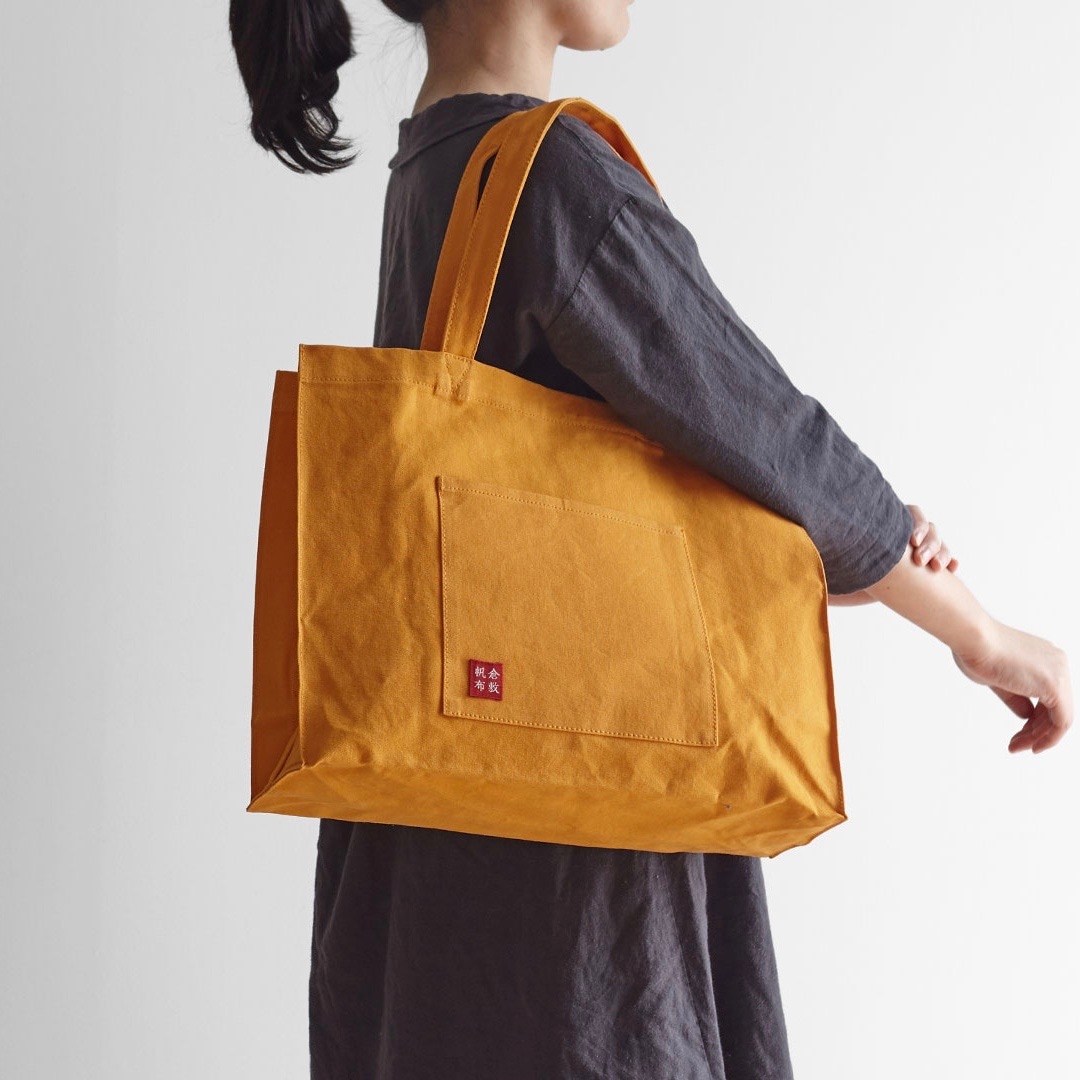 大ヨコオレンジ トートバッグ（倉敷帆布）