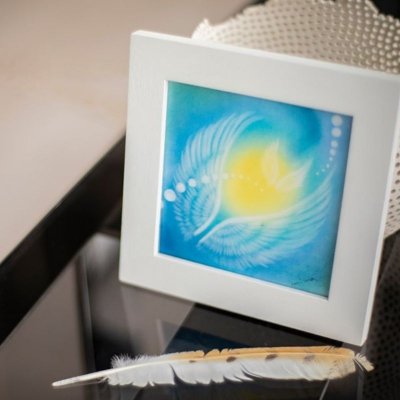 ヒーリング・羽根アート