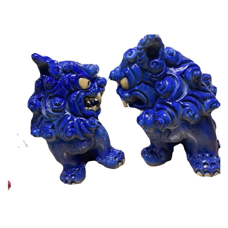 青色 シーサー