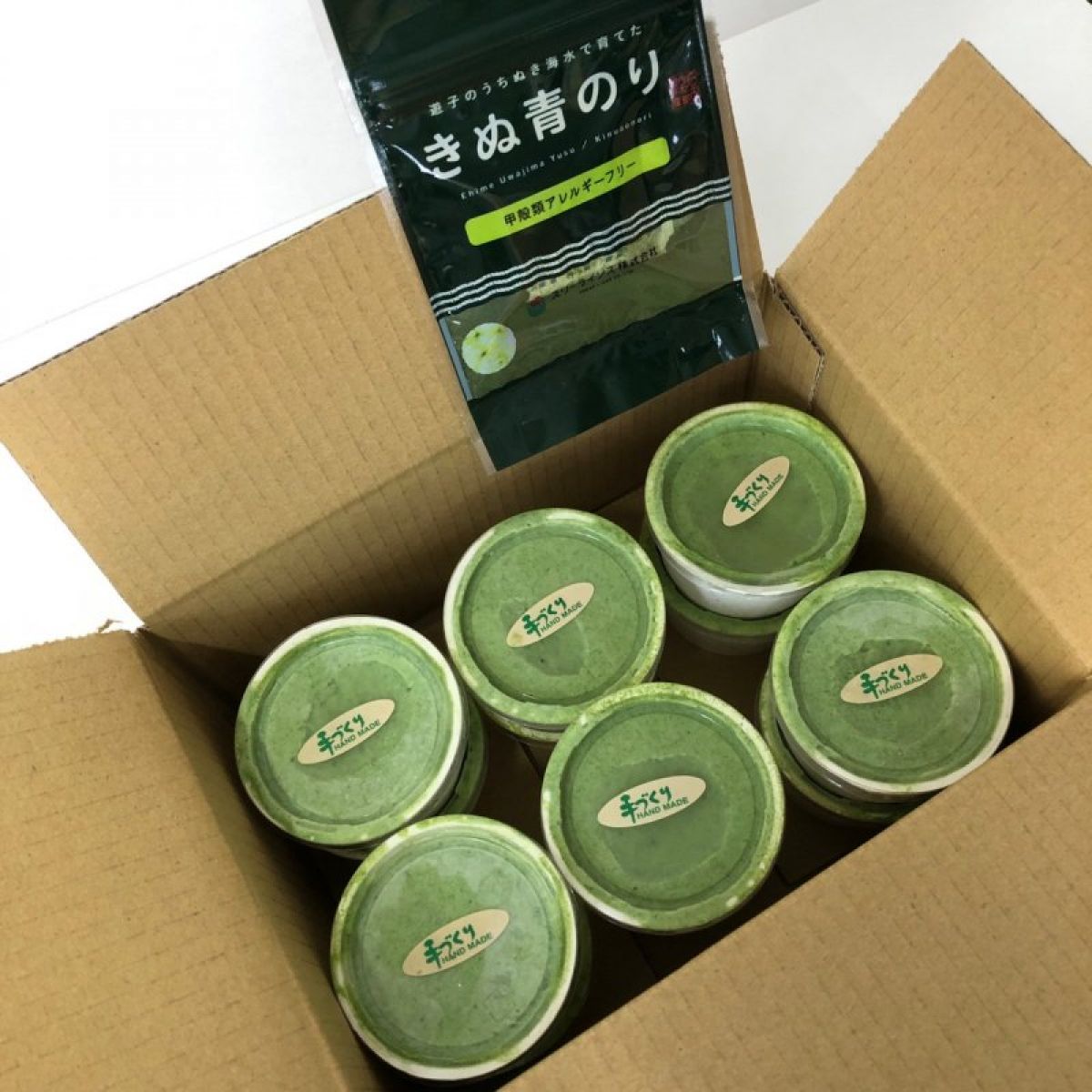 【コラボ】きぬ青のりジェラート12個×きぬ青のり1種類