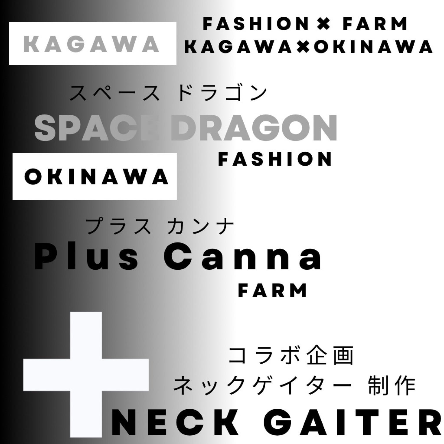 SPACE DRAGON（スペースドラゴン）×Plus Canna（かんな農園）コラボ ネックゲイター デザイン・商品制作チケット