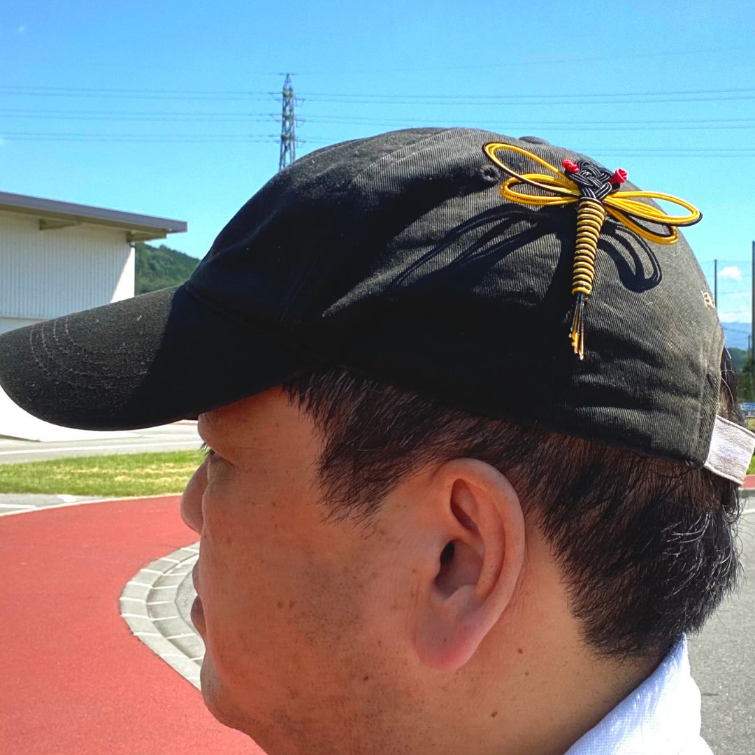 水引細工トンボブローチ