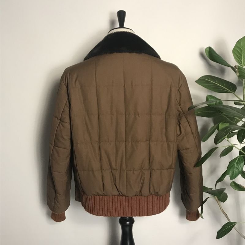 高ポイント】ボマージャケット メンズM 美品 サンドブラウン