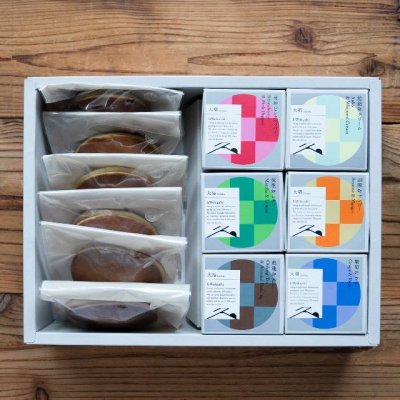 大福6個 どら焼き(粒餡3個・台湾茶バター3個)セット