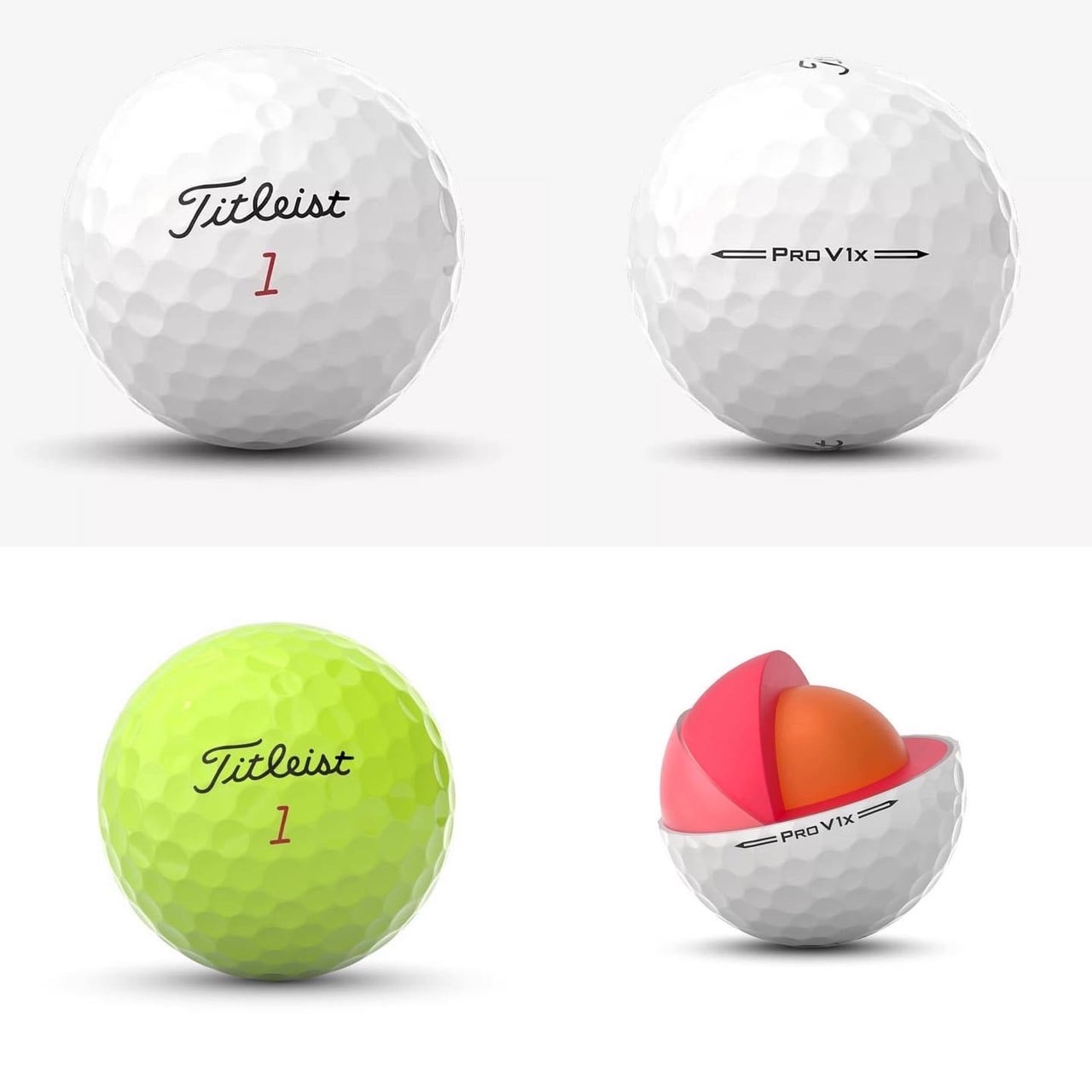 値下げ】Titleist PRO V1X ホワイト ダブルナンバー（NO.11・33・55
