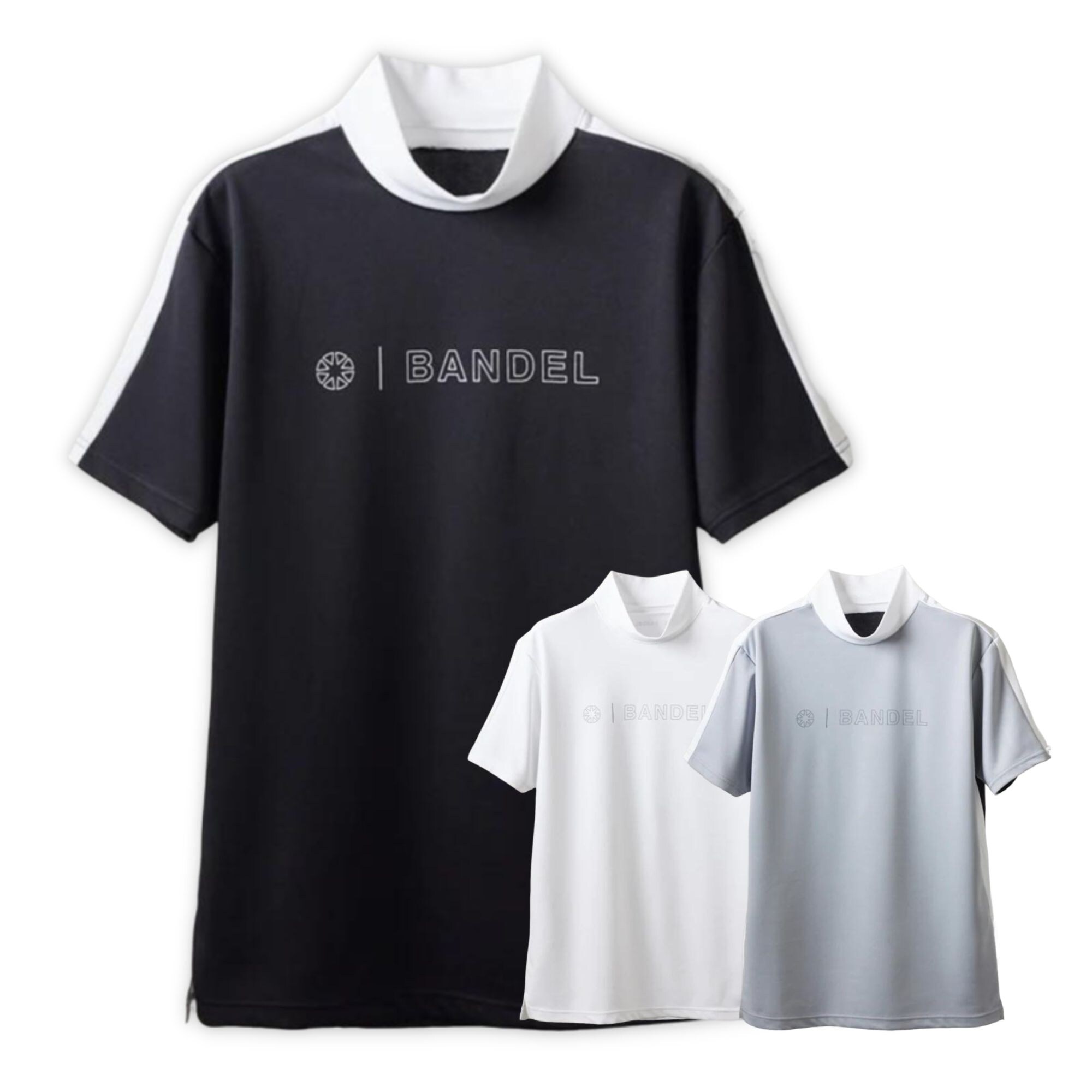 BANDEL BICOLOR SS MOCK T SHIRTS MENS【全3色】 / バンデル メンズ