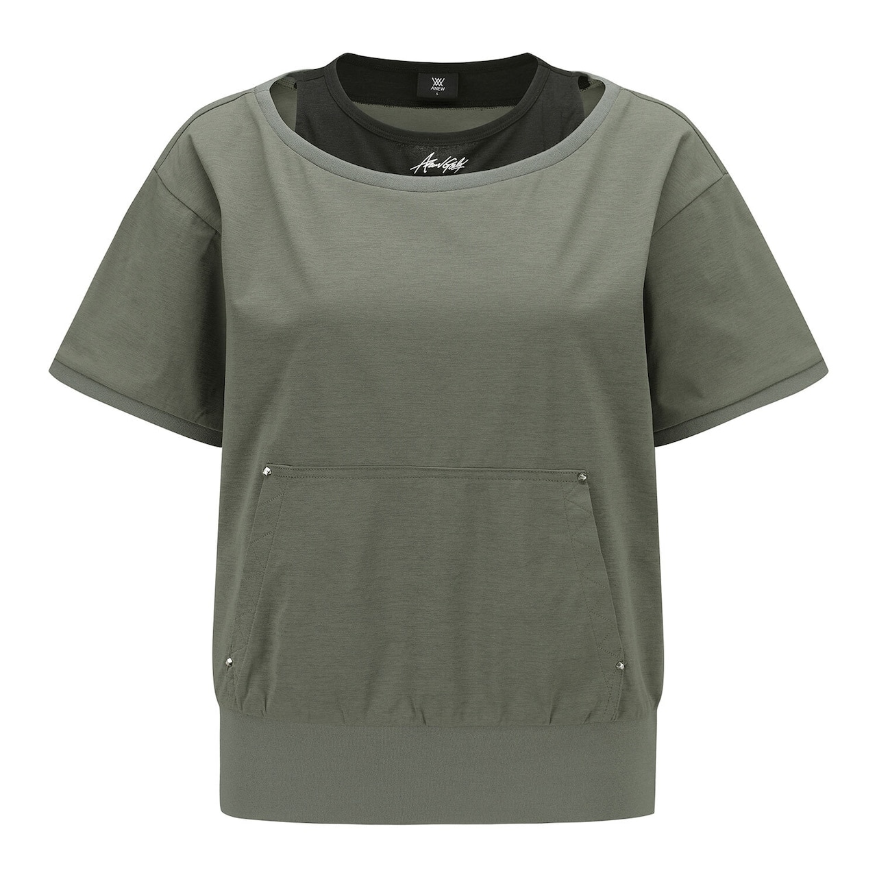 ANEW GOLF WOMEN LAYERED DETAIL SHIRT 【全2色】 / アニューゴルフ