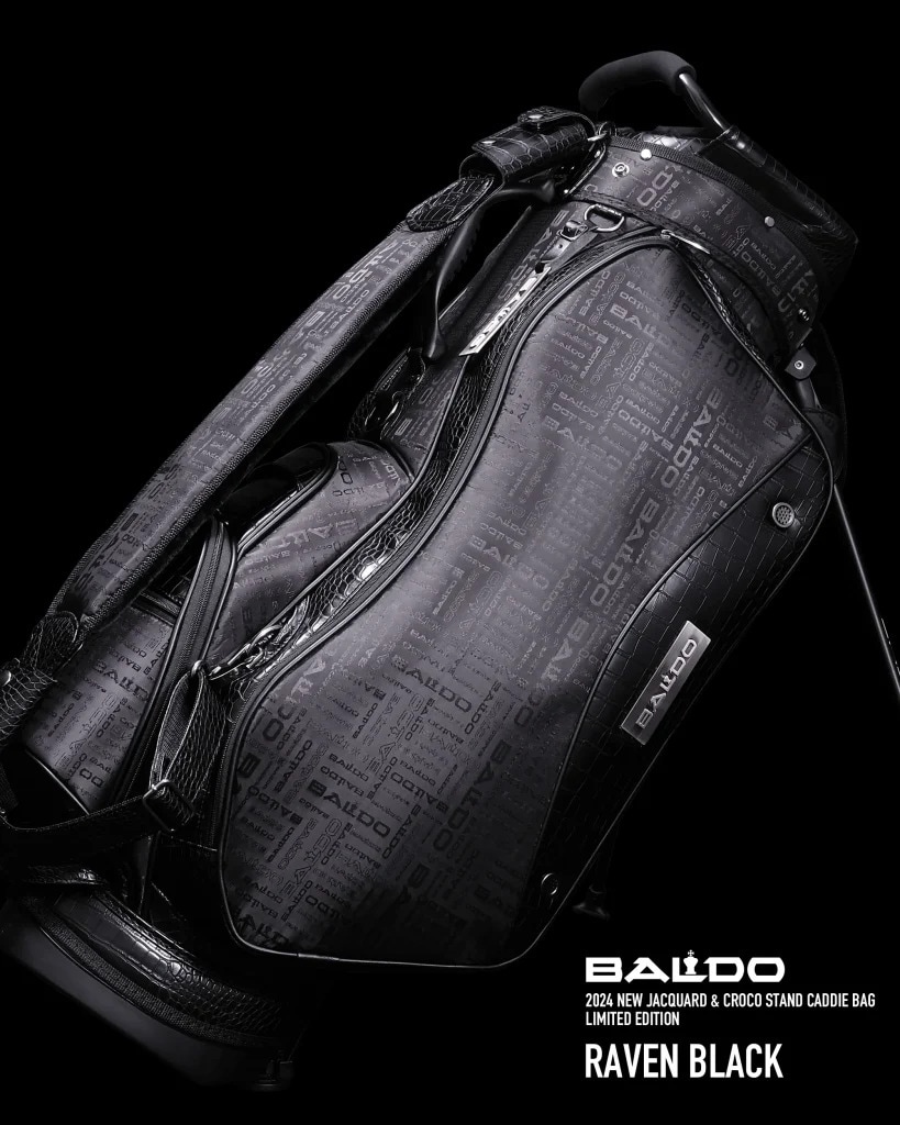 BALDO 2024 NEW JACQUARD & CROCO STAND CADDIE BAG LIMITED EDTION