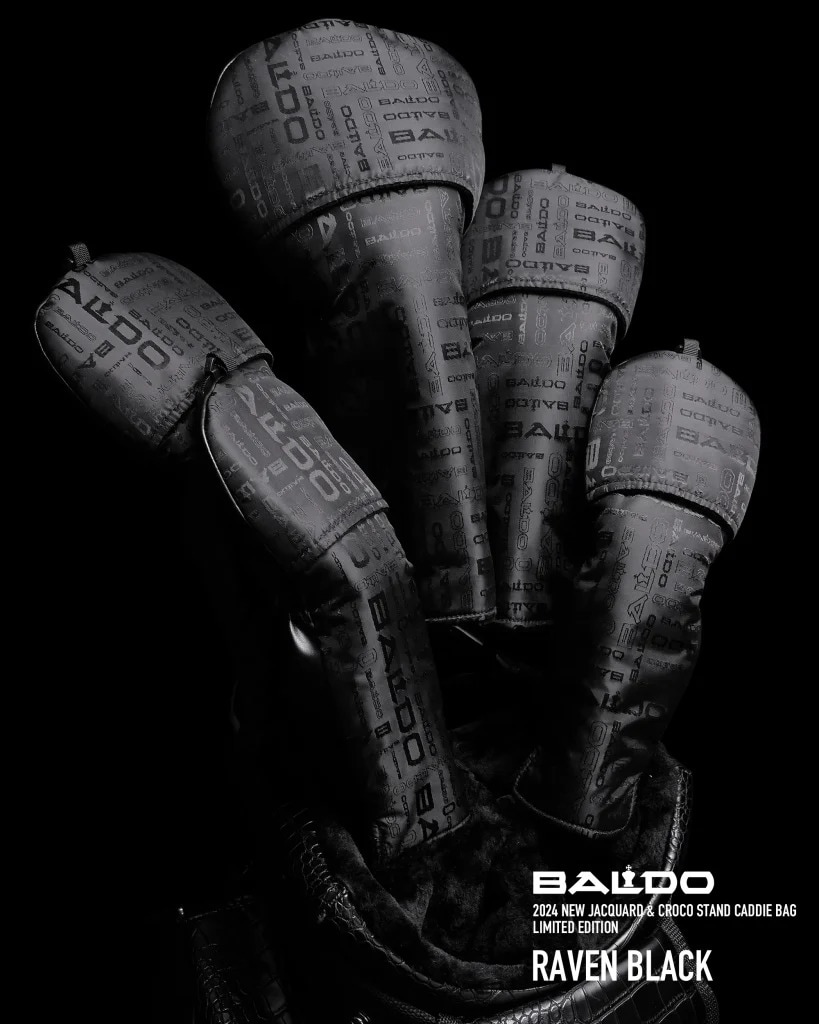 BALDO 2024 NEW JACQUARD & CROCO STAND CADDIE BAG LIMITED EDTION
