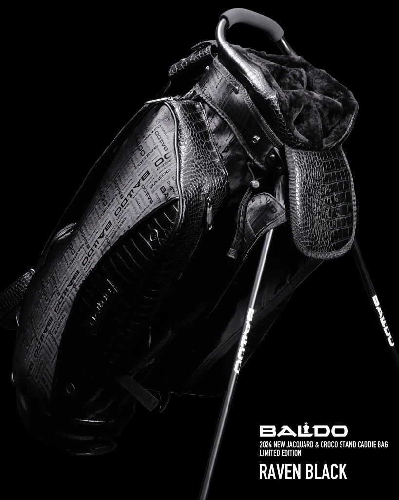 BALDO 2024 NEW JACQUARD & CROCO STAND CADDIE BAG LIMITED EDTION