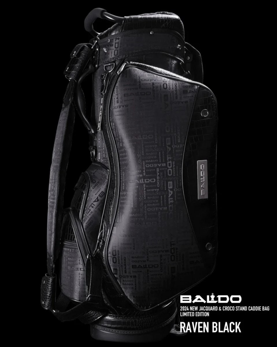 BALDO 2024 NEW JACQUARD & CROCO STAND CADDIE BAG LIMITED EDTION