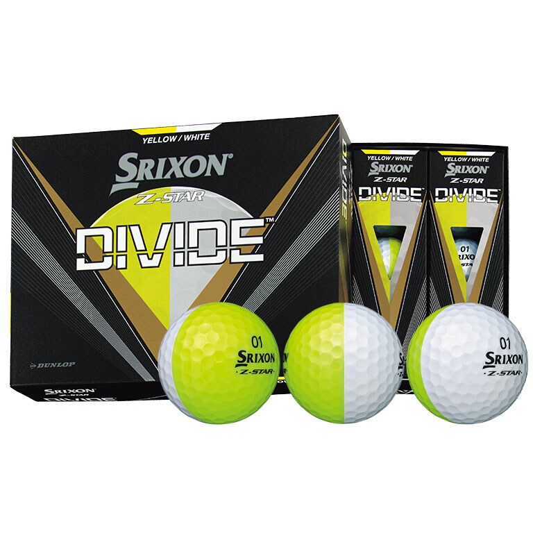 値下げ】SRIXON Z-STAR ディバイド イエローホワイト 1ダース（12個