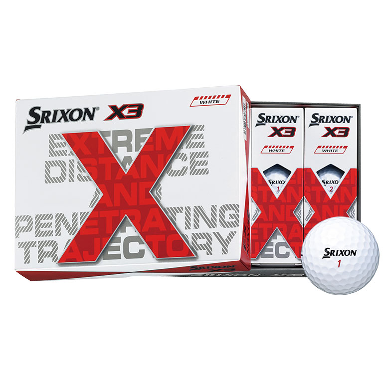 値下げ】SRIXON X3 ホワイト 1ダース（12個入り）｜スリクソン｜ゴルフ