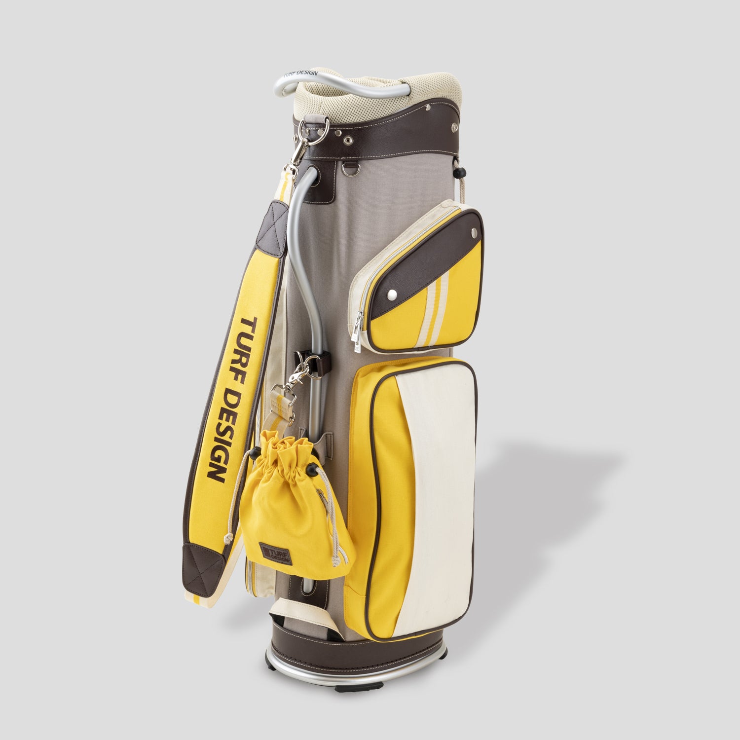 TURF DESIGN キャディバッグ TDCB-2277 グレーレモン｜ターフデザイン